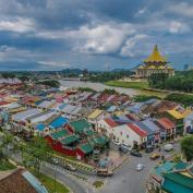 Aerial view of Kuching