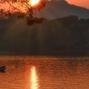 Sunset over Mekong