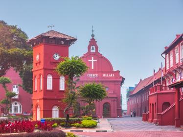 Red buildings of Malacca