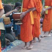 Daily alms ceremony in Luang Prabang