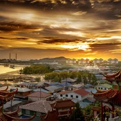 Sunset over Kuching