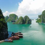 Aerial view of Halong Bay 