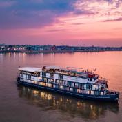 Heritage Line cruise boat at sunset - Heritage Line