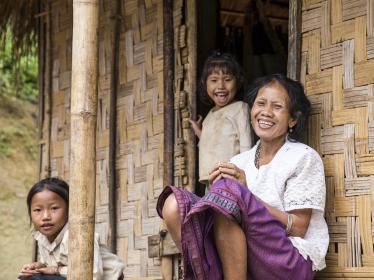 Family in Nam Et-Phou Louey