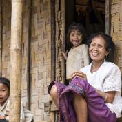 Family in Nam Et-Phou Louey