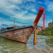 Boat on Railay beach 