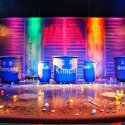 View of the stage during Nanta kitchen-based musical in South Korea 