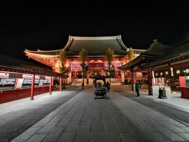 Asakusa temple at night