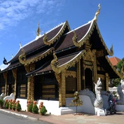 Wooden temple in Chiang Mai 