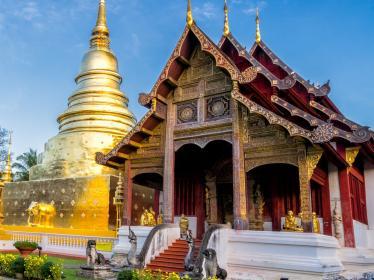 Wat Phra Singh temple in Chiang Mai, Thailand