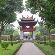 Entrance gate to the Temple of Literature, Hanoi, Vietnam