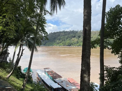 View of the river in Laos
