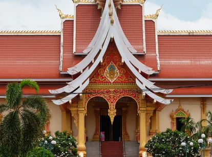 A temple in Laos in October