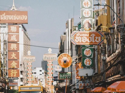 Chinatown street in Bangkok January