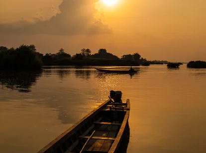 Mekong Sunset Laos 