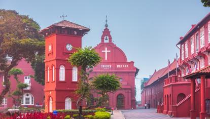 Red buildings of Malacca