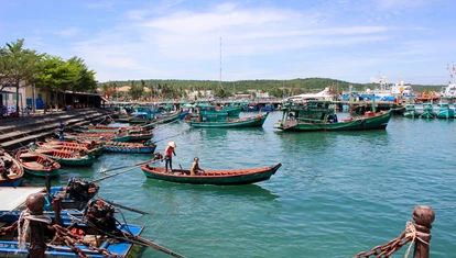 A harbour in Vietnam