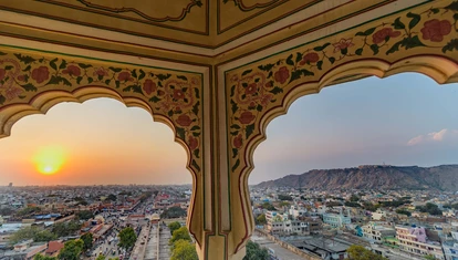 View of Jaipur from window