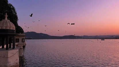 India river sunset