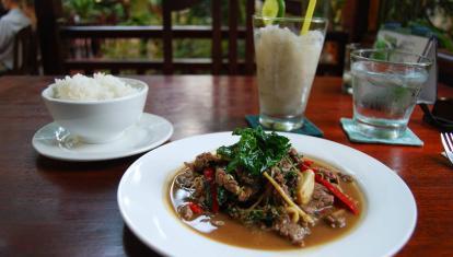 A local dish in Cambodia