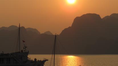 Halong Bay at Sunset