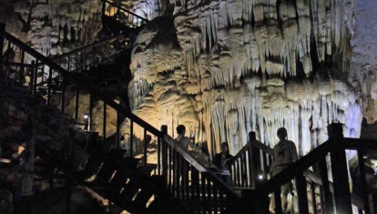 Paradise Cave with stairway
