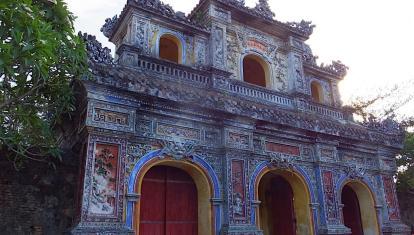 Gateway to Imperial Citadel in Hue, Vietnam