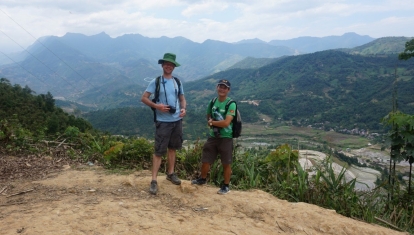 Colin and Mr Tien, admiring the beautiful views