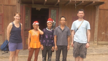 Van with her parents 2