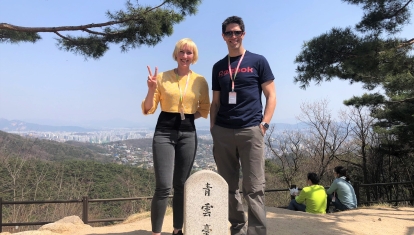 With-Meggie-on-Seoul-fortress-wall-1