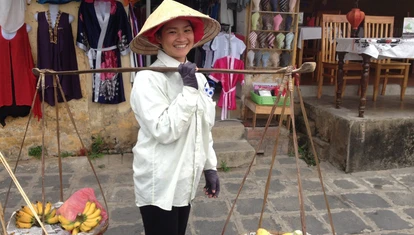 Conical Hat fruit seller