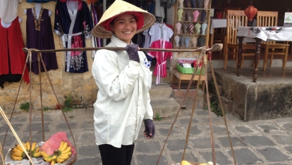 Conical Hat fruit seller