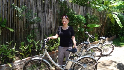 E-biking in Luang Prabang