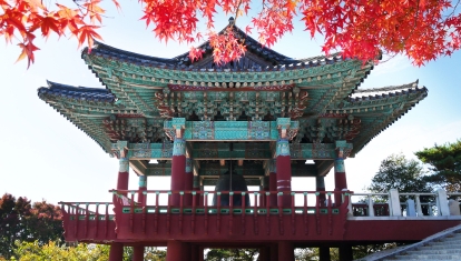 Bell pavilion at Seokguram Grotto in Gyeongju