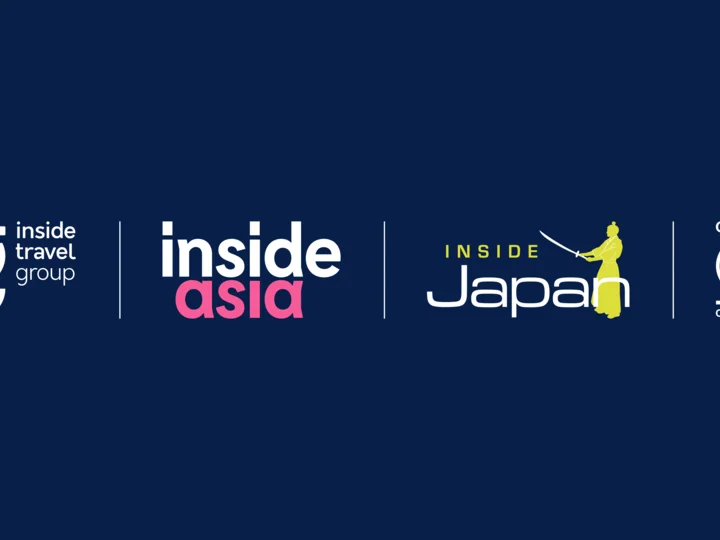An arrangement of logos for 'Inside Travel Group', 'Inside Asia', 'Inside Japan', and 'B Corp'.