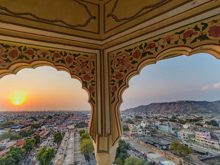 View of Jaipur from window
