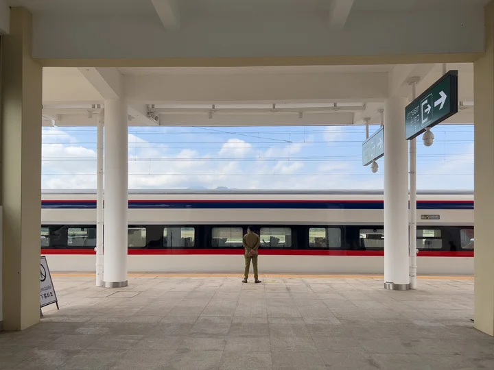 Train station in Laos
