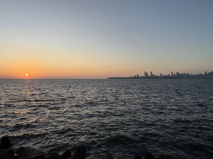 Marine Drive sunset Mumbai