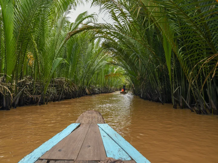 Exploring the Mekong Delta by boat