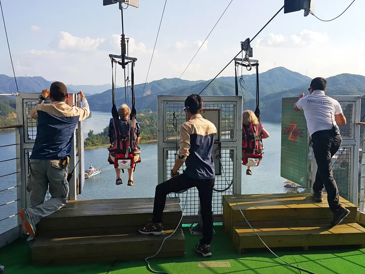 Nami island zipline