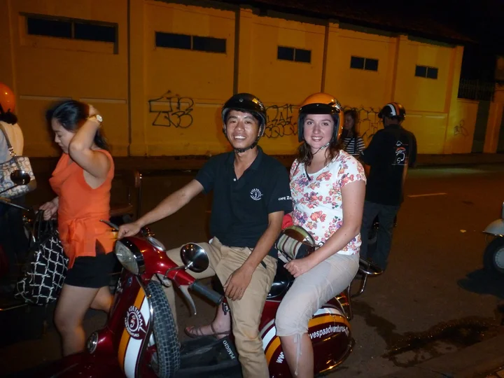 Enfys on Vespa