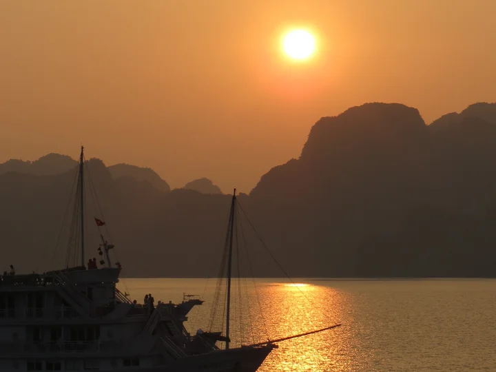 Halong Bay at Sunset
