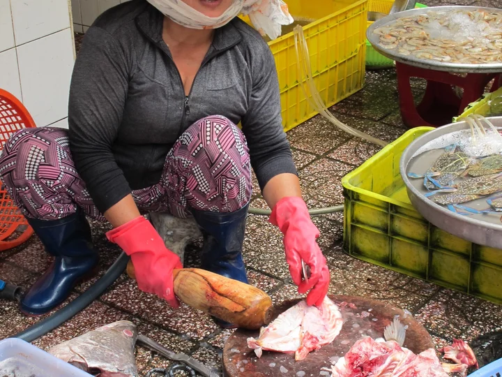 Vietnamese market seller
