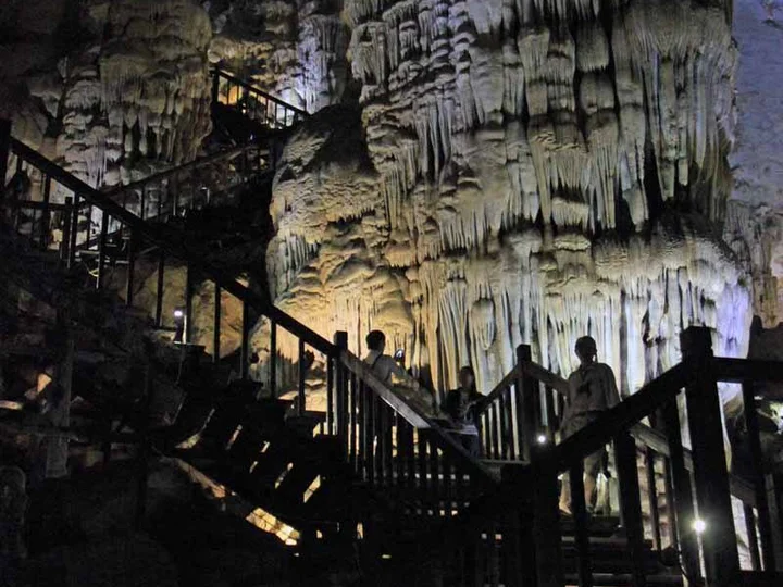 Paradise Cave with stairway