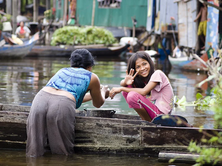 Tonle Sap Lake, Cambodia.