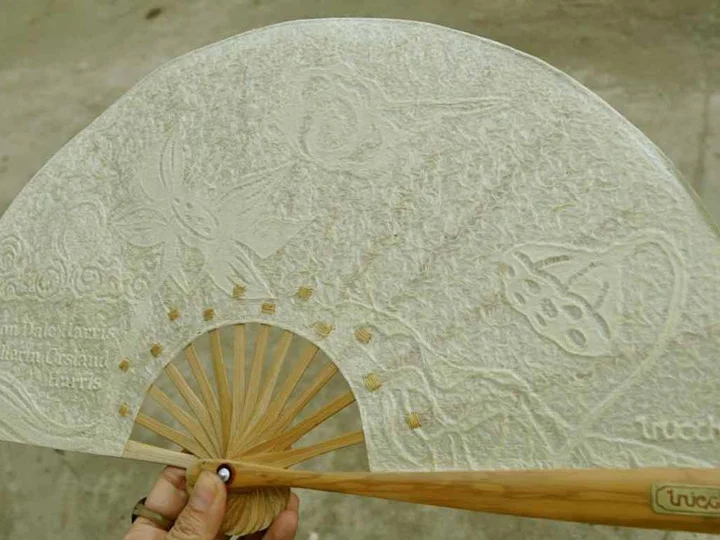 Have a go at making bamboo paper art