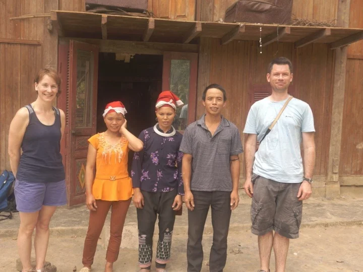 Van with her parents 2