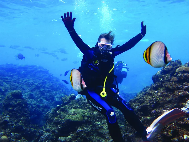 diving