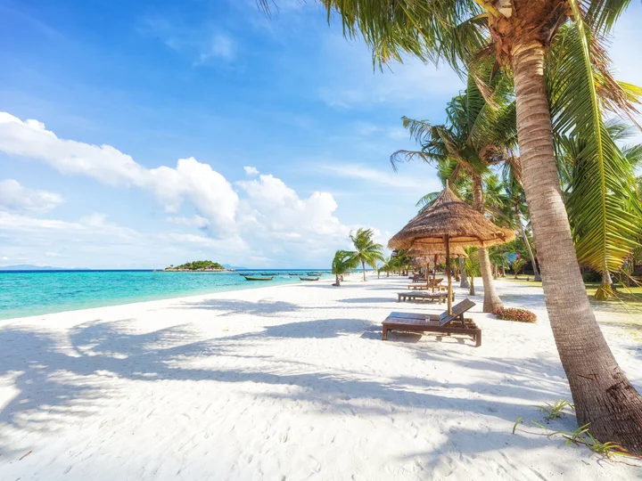 Asian tropical beach paradise in Thailand
