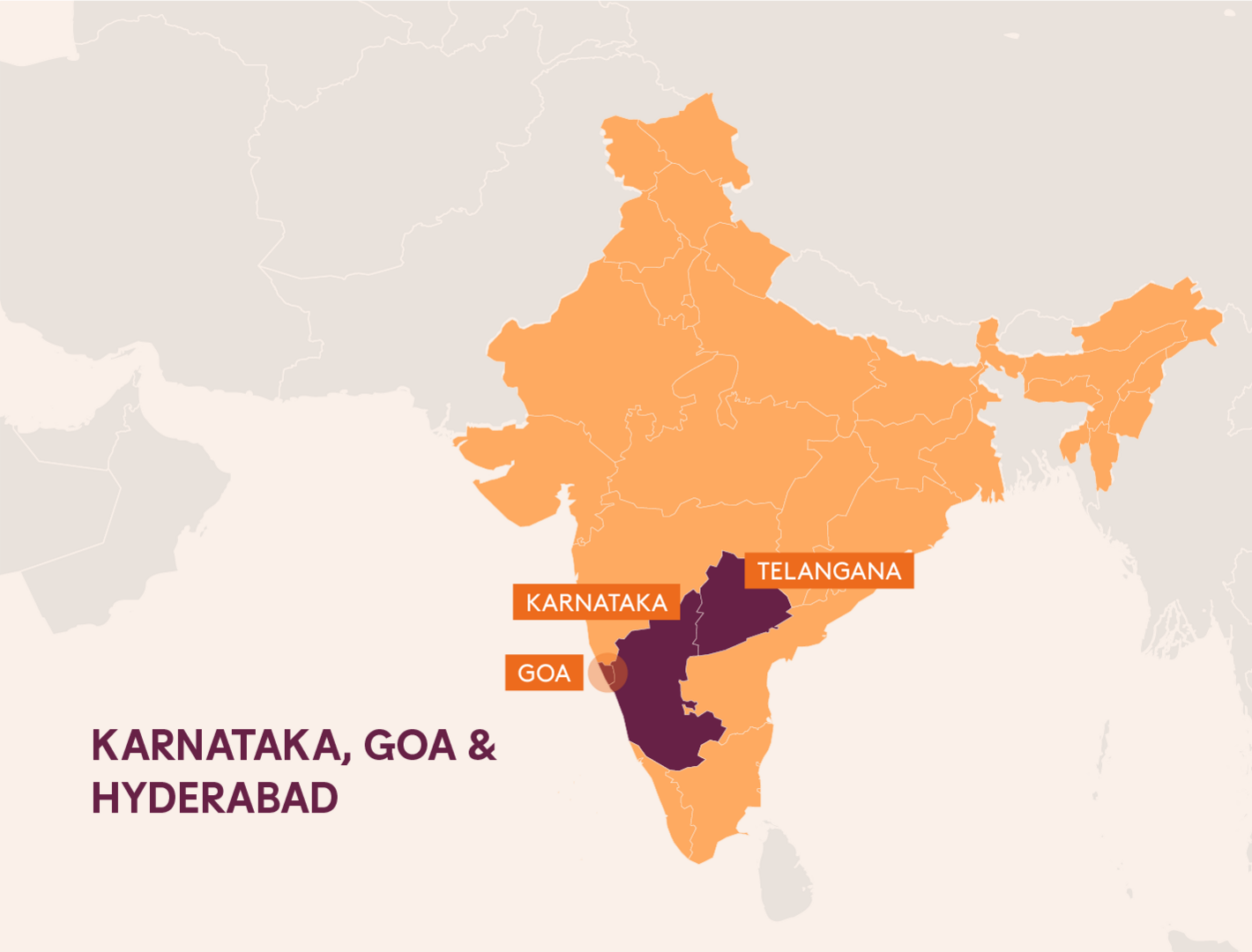 Karnataka, Goa & Hyderabad
